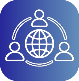 Global collaboration icon